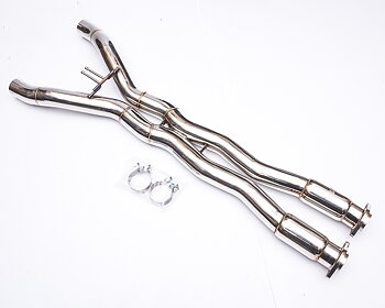 AGENCY POWER STAINLESS STEEL RACE MID SECTION X PIPE CHEVROLET C7 CORVETTE STINGRAY 14-15