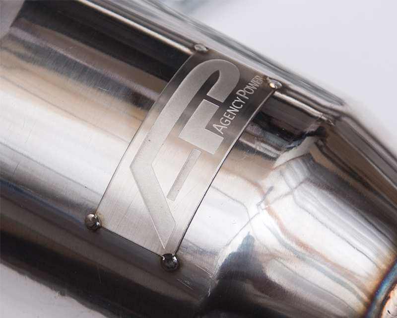 AGENCY POWER STAINLESS STEEL RESONATED RACE PIPES NISSAN 350Z Z33 03-06 - 4