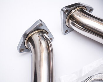 AGENCY POWER STAINLESS STEEL RESONATED RACE PIPES NISSAN 350Z Z33 03-06