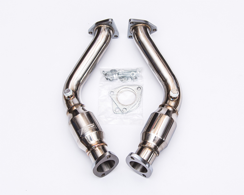 AGENCY POWER STAINLESS STEEL RESONATED RACE PIPES NISSAN 350Z Z33 03-06 - 3