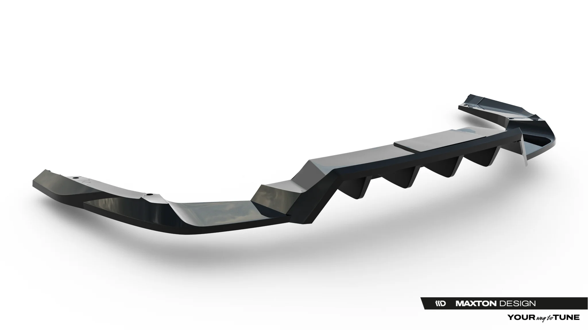 REAR SPLITTER (WITH VERTICAL BARS) SUITABLE FOR SKODA KODIAQ RS MK2 – MAXTON DESIGN - 2