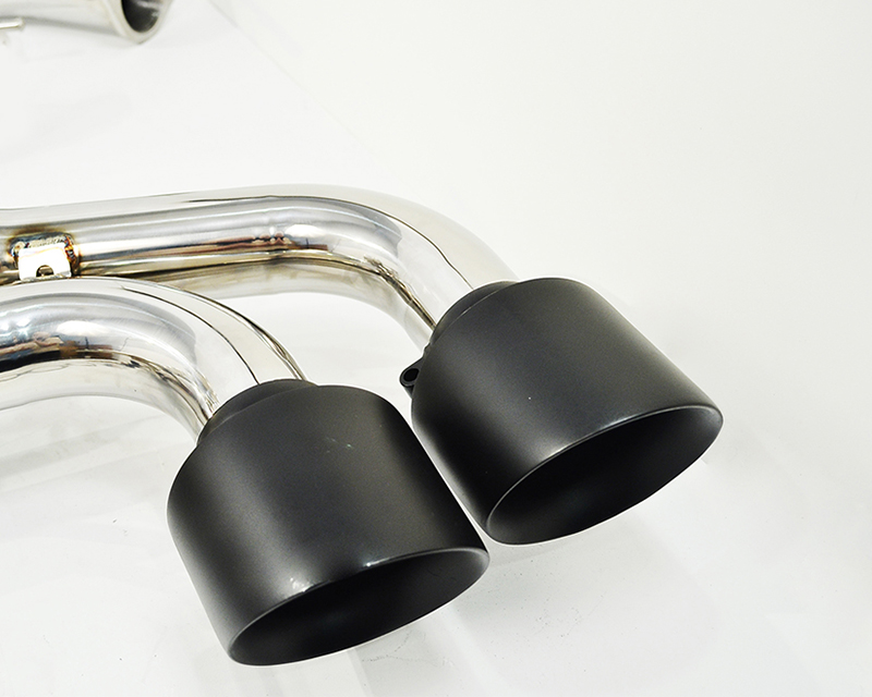 AGENCY POWER ELECTRONIC VALVE CONTROLLED 90MM EXHAUST MUFFLER WITH MATTE BLACK TIPS NISSAN R35 GT-R 09-16 - 3