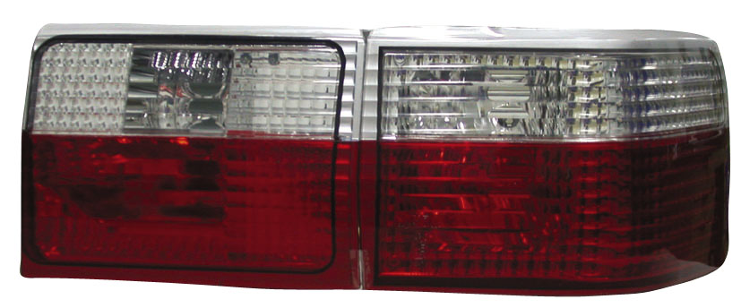 AUDI 80 86-91 TAILLIGHTS RED/CLEAR V1