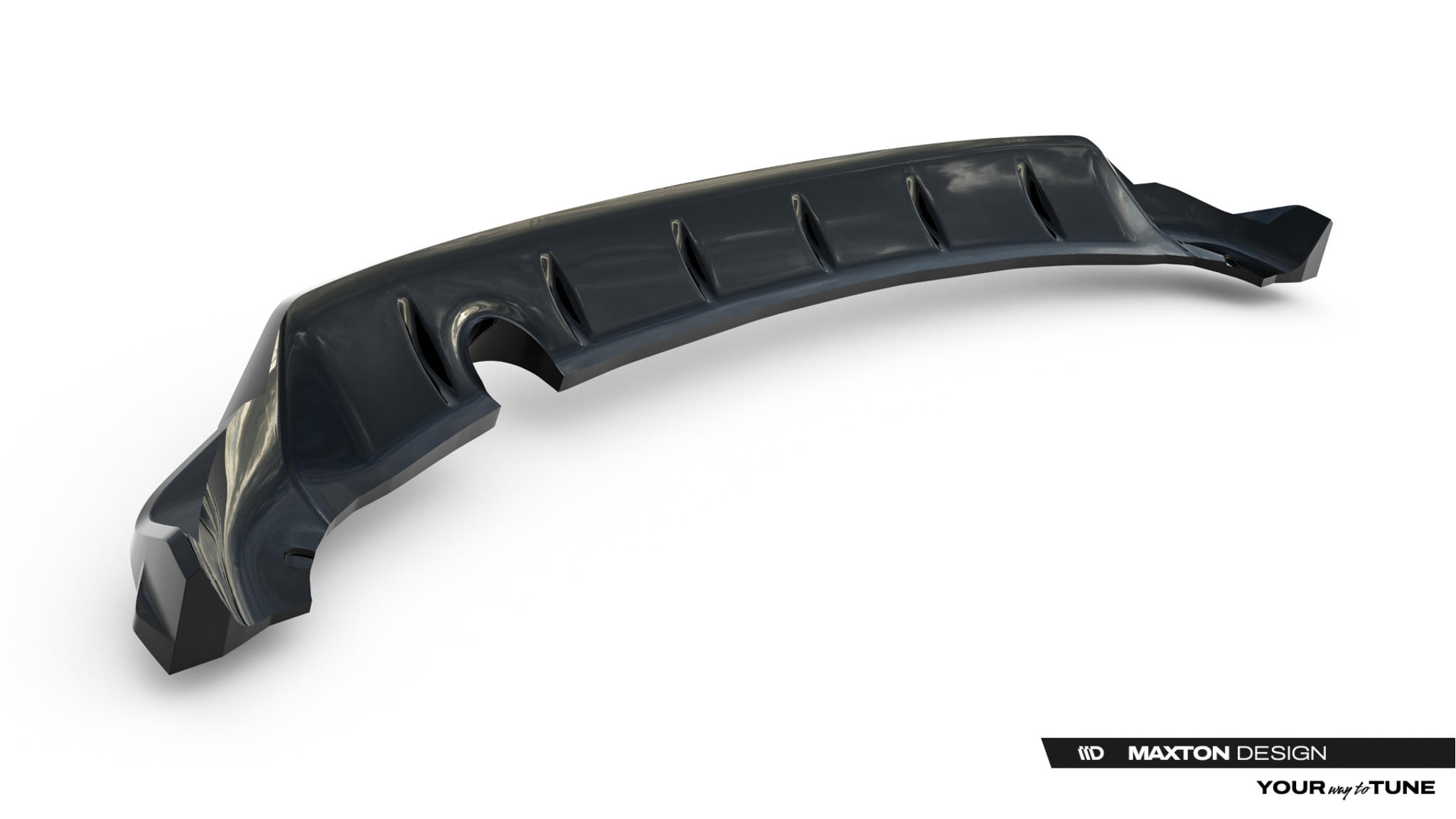 REAR SPLITTER (WITH VERTICAL BARS) SUITABLE FOR MG 3 MK1 – MAXTON DESIGN - 3