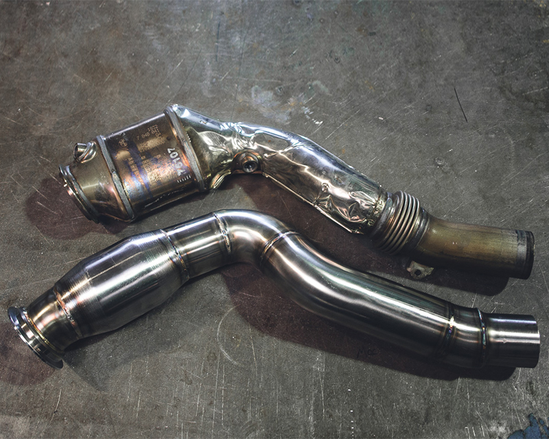AGENCY POWER HIGH FLOW CAT STAINLESS STEEL DOWN PIPES BMW M3 F80 | M4 F82/F83 15-16 - 3