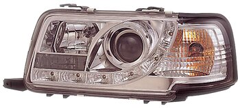 AUDI 80 R8 STIL LED STRÅLKASTARE KROMADE V1