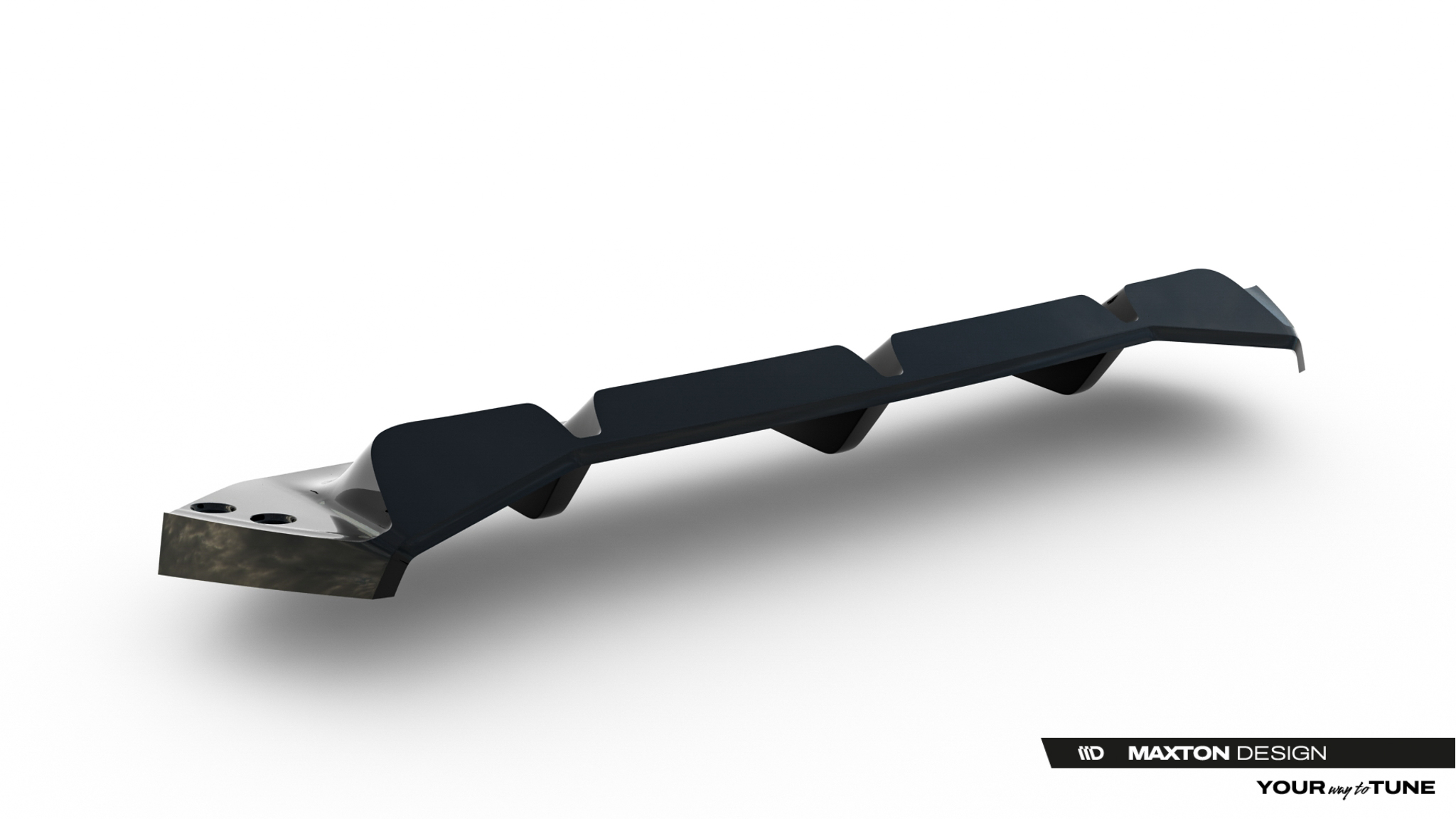 REAR SPLITTER (WITH VERTICAL BARS) SUITABLE FOR BMW M5 F90 / F90 FACELIFT – MAXTON DESIGN - 3