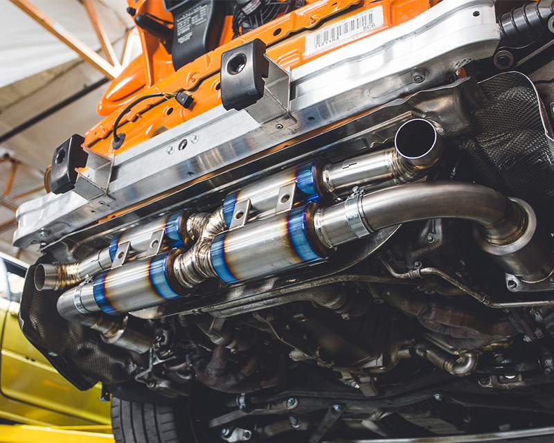 AGENCY POWER TITANIUM MUFFLER EXHAUST SYSTEM WITH 200 CELL CATS PORSCHE 997 TURBO 07-09