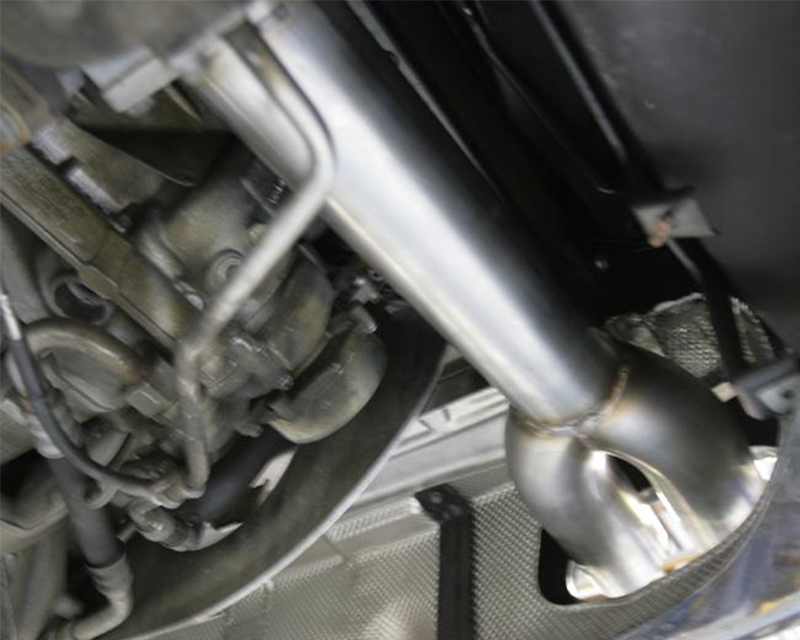 AGENCY POWER RACE CAT/MUFFLER DELETE PIPES WITH QUAD TIPS PORSCHE 997TT 07-09 - 3