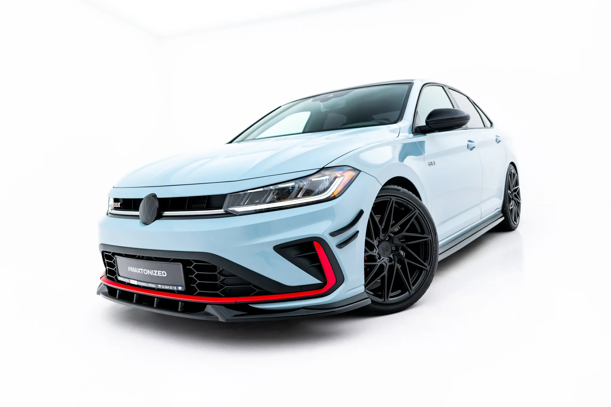 FRONT SPLITTER V.1 SUITABLE FOR VOLKSWAGEN JETTA GLI MK7 FACELIFT 2 – MAXTON DESIGN - 4
