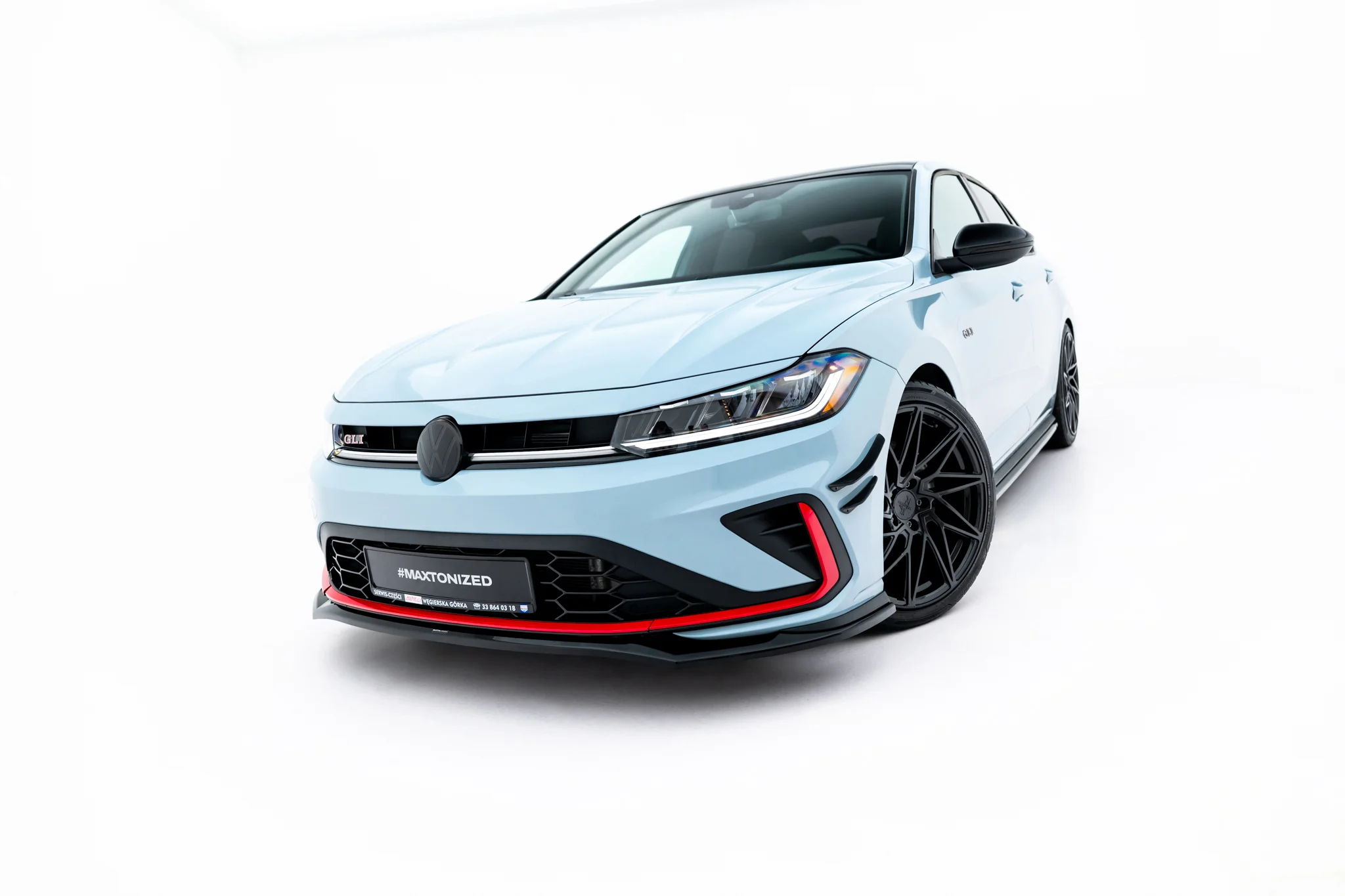 FRONT SPLITTER V.2 SUITABLE FOR VOLKSWAGEN JETTA GLI MK7 FACELIFT 2 – MAXTON DESIGN - 2