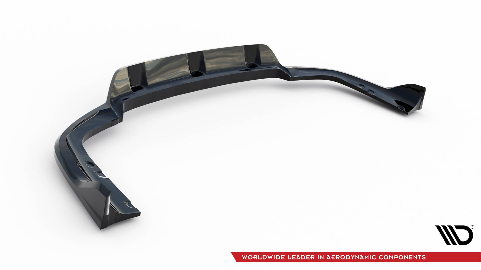 Central Rear Splitter (Vertical Bars) V.2 BMW X6 M-Pack G06 Facelift - 6