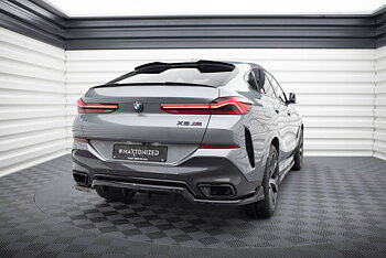 Central Rear Splitter (Vertical Bars) V.2 BMW X6 M-Pack G06 Facelift