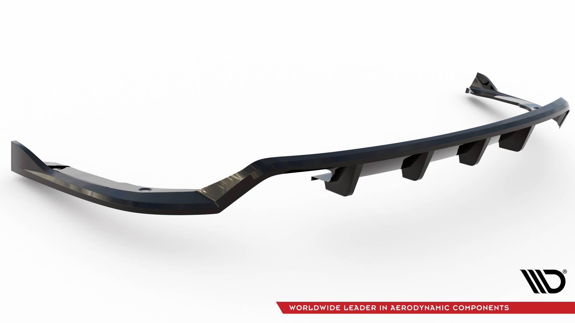 Central Rear Splitter (Vertical Bars) BMW 4 Coupe / Gran Coupe / Cabrio M-Pack F32 / F36 / F33 - 6