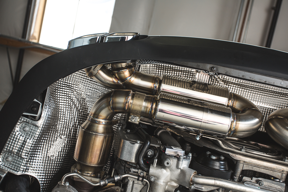 AGENCY POWER HIGH FLOW CAT RACE PIPES PORSCHE 991 TURBO 14-15 - 4