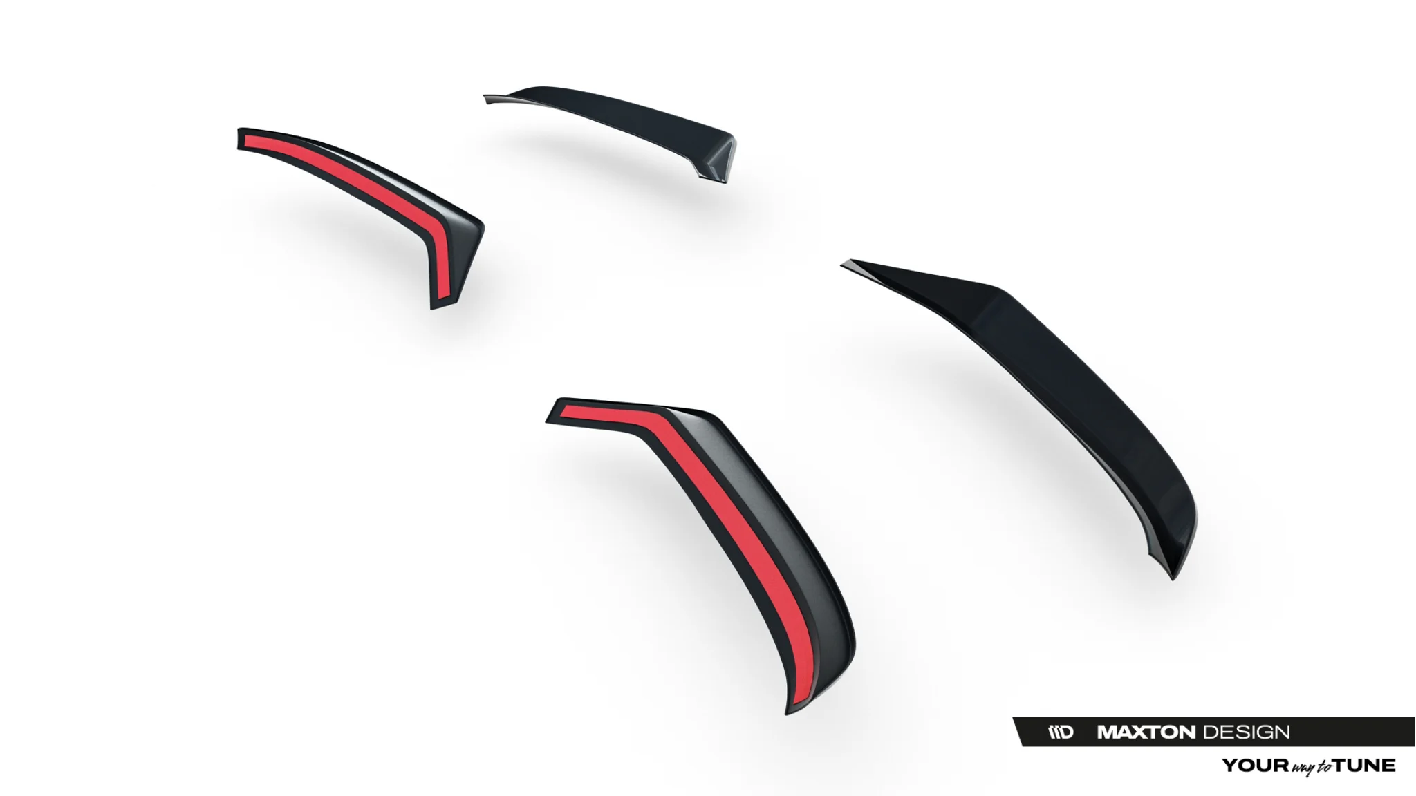 SPOILER CAP SUITABLE FOR VOLKSWAGEN TRANSPORTER T7 / FORD TRANSIT CUSTOM MK2 / TOURNEO CUSTOM MK2 – MAXTON DESIGN - 3
