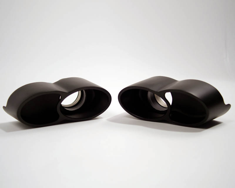 AGENCY POWER QUAD OVAL EXHAUST TIPS PORSCHE 997 TURBO 07-09