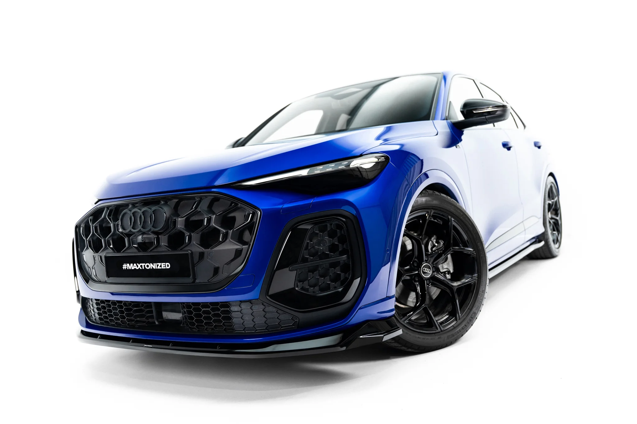 FRONT SPLITTER SUITABLE FOR AUDI Q5 S-LINE SPORTBACK / SUV MK3 – MAXTON DESIGN - 5