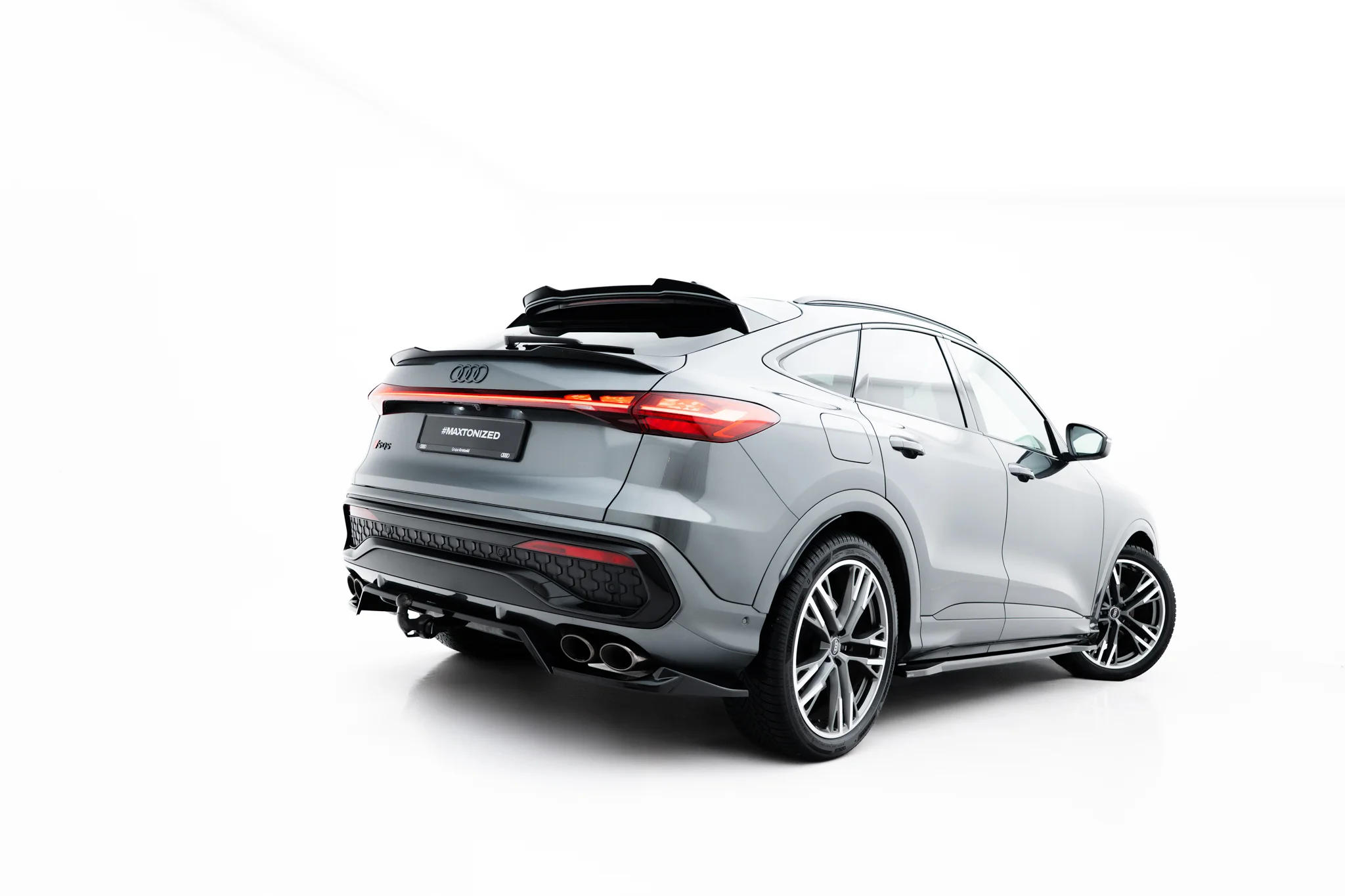 REAR SPLITTER (WITH VERTICAL BARS) SUITABLE FOR AUDI SQ5 SPORTBACK / SUV MK3 – MAXTON DESIGN - 8