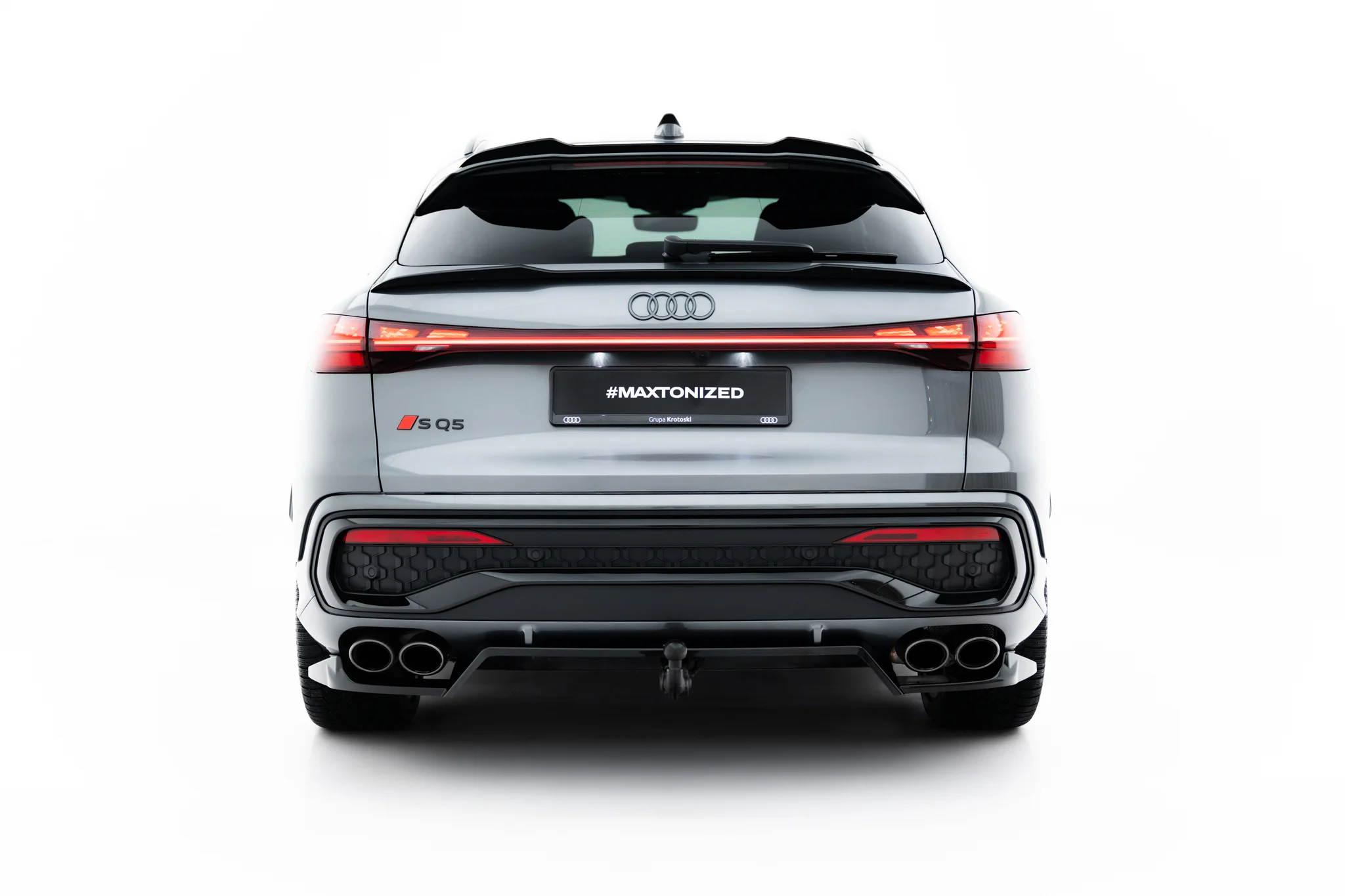 REAR SPLITTER (WITH VERTICAL BARS) SUITABLE FOR AUDI SQ5 SPORTBACK / SUV MK3 – MAXTON DESIGN - 6