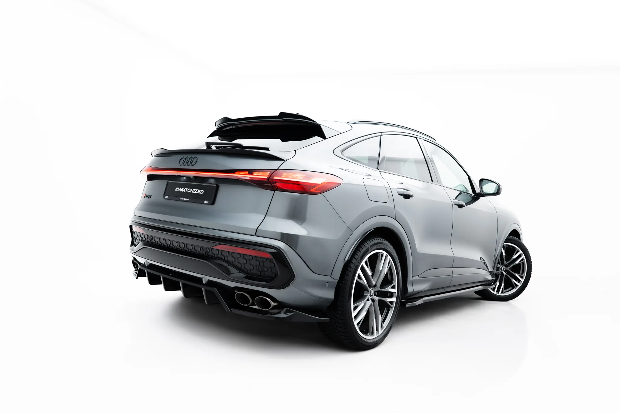 REAR SPLITTER (WITH VERTICAL BARS) SUITABLE FOR AUDI SQ5 SPORTBACK / SUV MK3 – MAXTON DESIGN - 4