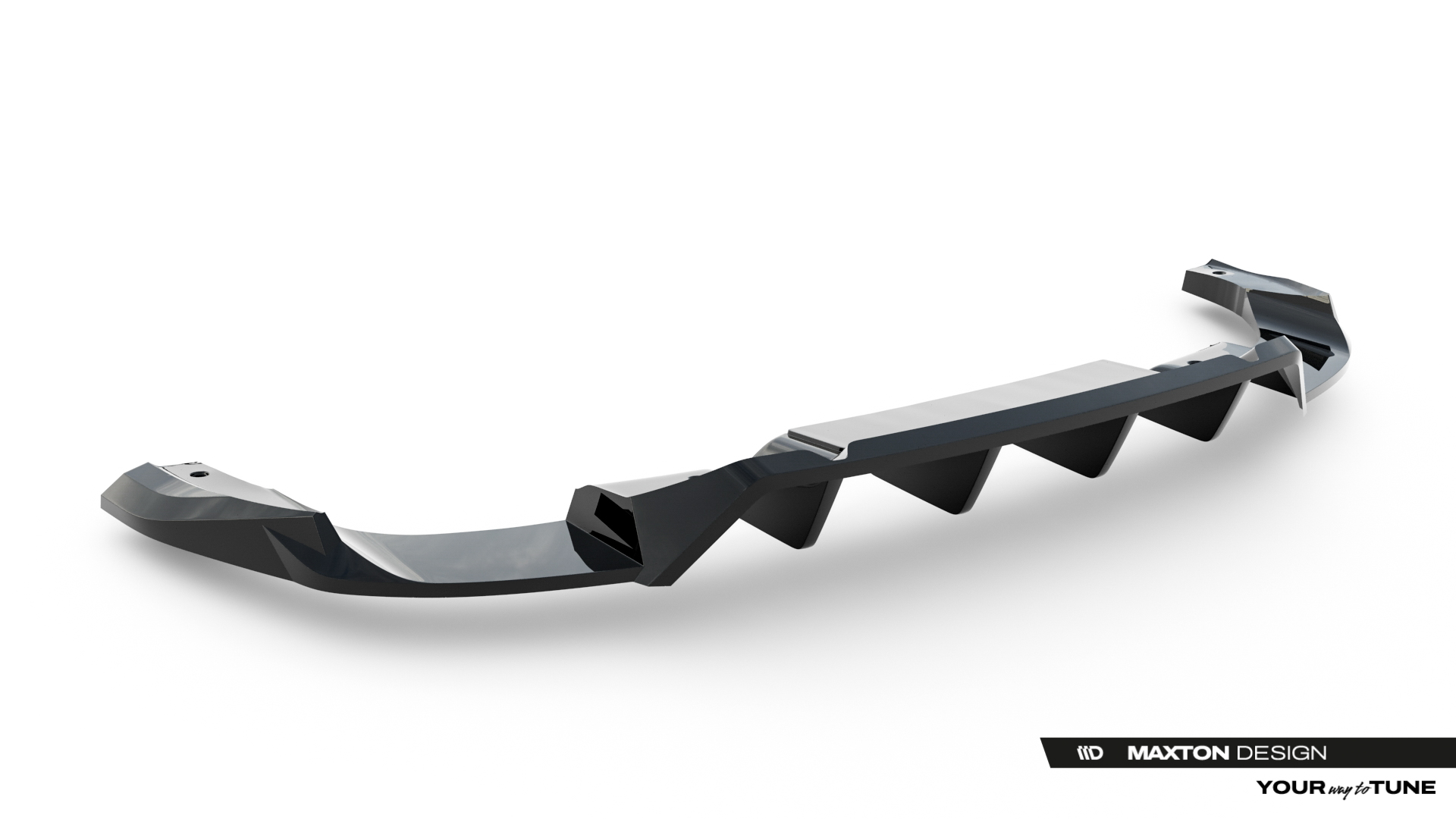 REAR SPLITTER (WITH VERTICAL BARS) SUITABLE FOR AUDI SQ5 SPORTBACK / SUV MK3 – MAXTON DESIGN - 2