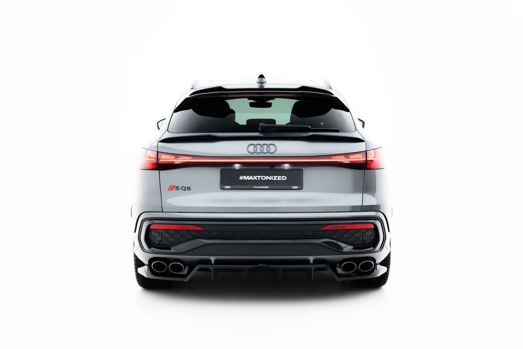 REAR SPLITTER (WITH VERTICAL BARS) SUITABLE FOR AUDI SQ5 SPORTBACK / SUV MK3 – MAXTON DESIGN - 3