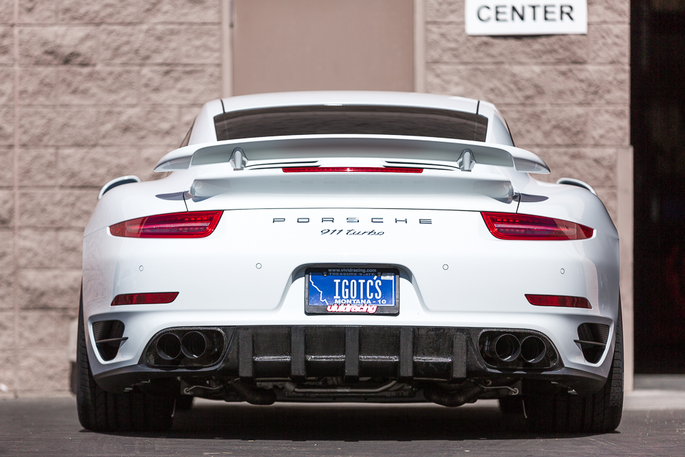AGENCY POWER QUAD GT2 ANGLE STYLE EXHAUST TIPS PORSCHE 991 TURBO - 3
