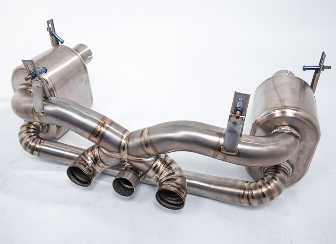 AGENCY POWER TITANIUM EXHAUST MUFFLER WITH CARBON FIBER TIPS FERRARI 458 ITALIA | SPYDER | SPECIALE - 2