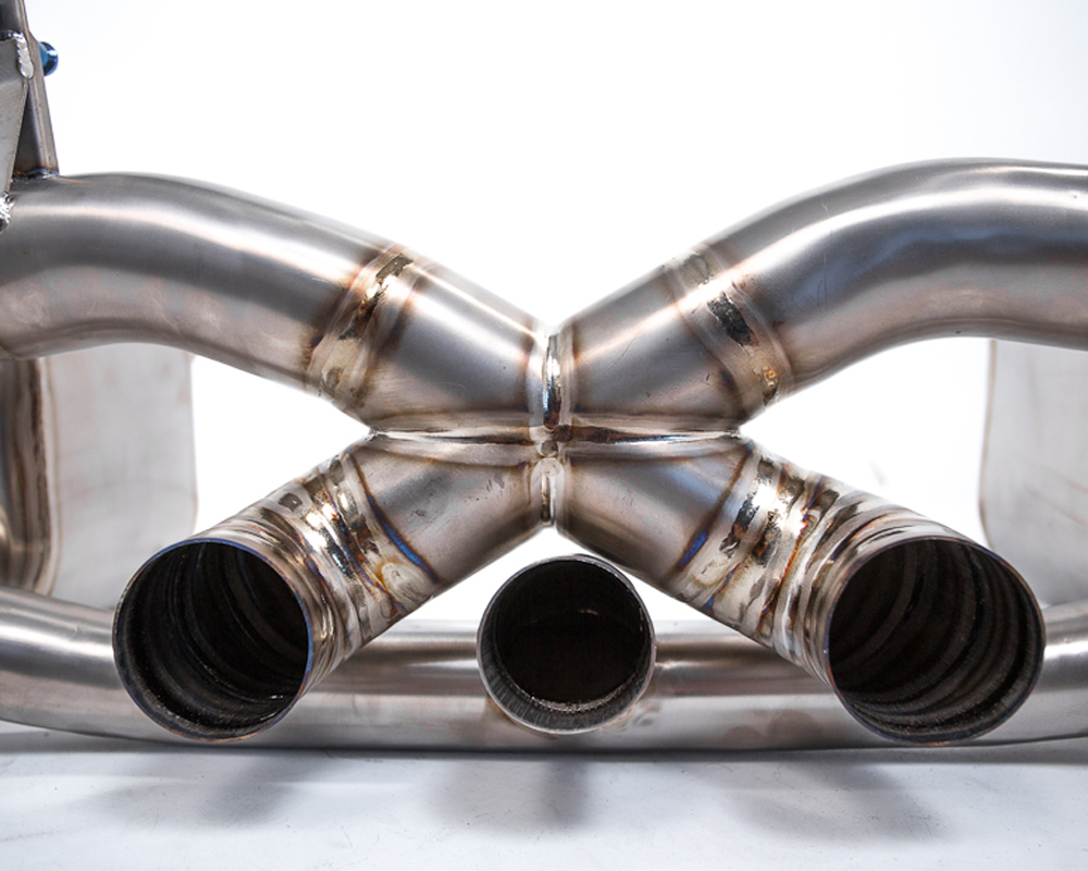 AGENCY POWER TITANIUM EXHAUST MUFFLER WITH CARBON FIBER TIPS FERRARI 458 ITALIA | SPYDER | SPECIALE