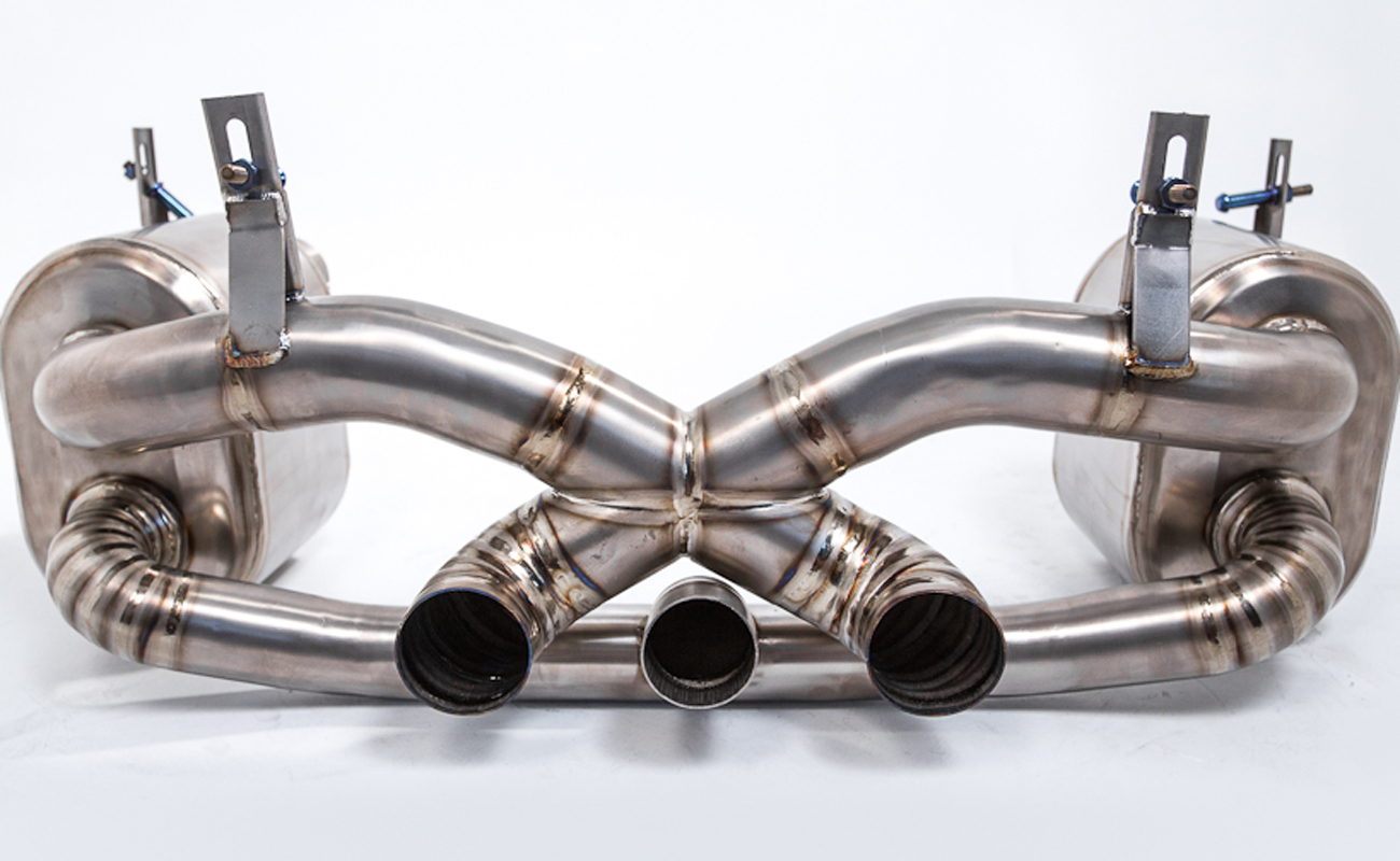 AGENCY POWER TITANIUM EXHAUST MUFFLER WITH CARBON FIBER TIPS FERRARI 458 ITALIA | SPYDER | SPECIALE - 4