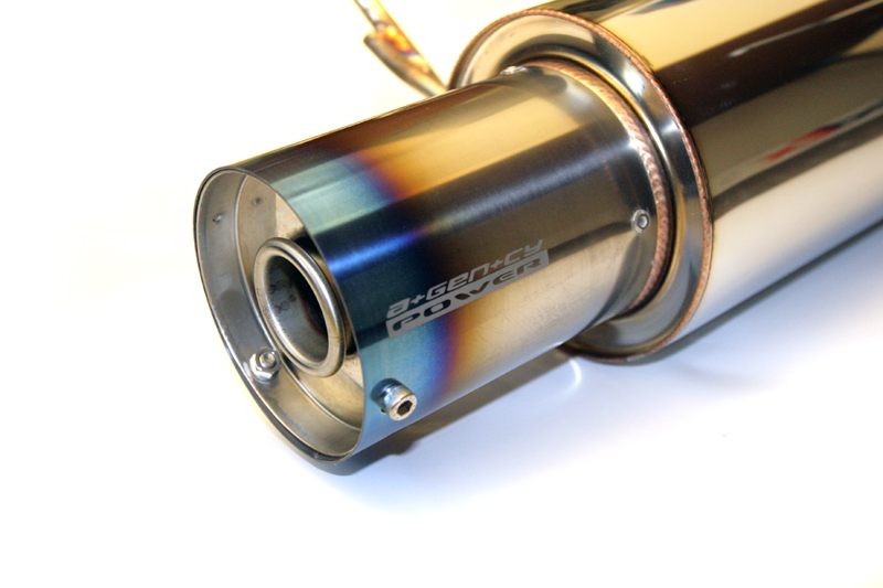 AGENCY POWER TITANIUM TIP TURBOBACK DUAL EXHAUST SYSTEM SUBARU WRX SEDAN 08-12