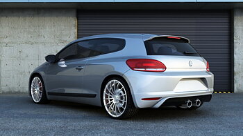 BAKRE STÖTFÅNGARE LÄPP VW SCIROCCO STANDARD