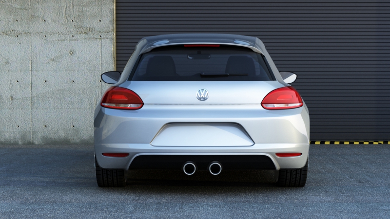 BAKRE STÖTFÅNGARE LÄPP VW SCIROCCO STANDARD - 2