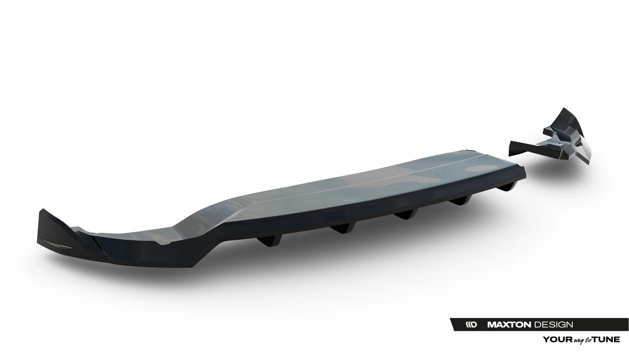 REAR SPLITTER (WITH VERTICAL BARS) SUITABLE FOR ALFA ROMEO JUNIOR MK1 – MAXTON DESIGN - 2