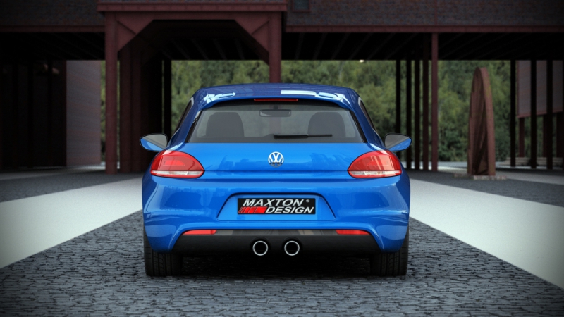 REAR VALANCE VW SCIROCCO III  R WITH 2 EXHAUST HOLES - 2
