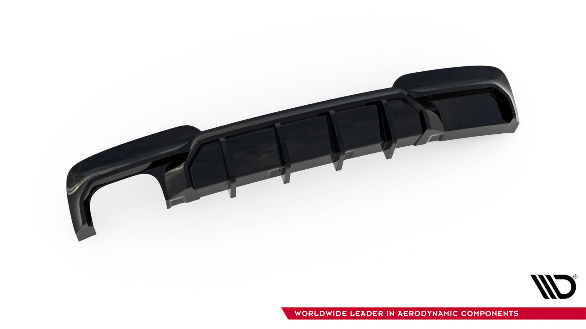 Rear Valance V.2 BMW 5 M-Pack F10 / F11 (Version with double exhaust on one side) - 5