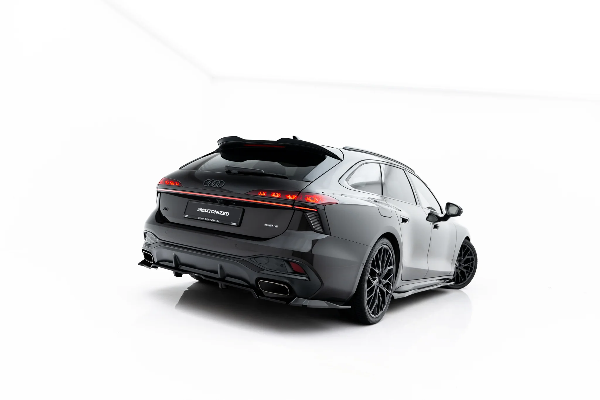 REAR SPLITTER (WITH VERTICAL BARS) V.3 SUITABLE FOR AUDI A6 S-LINE C9 – MAXTON DESIGN - 3