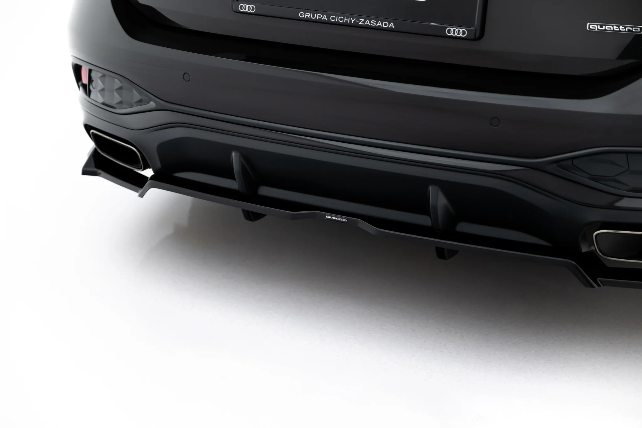 REAR SPLITTER (WITH VERTICAL BARS) V.3 SUITABLE FOR AUDI A6 S-LINE C9 – MAXTON DESIGN - 4