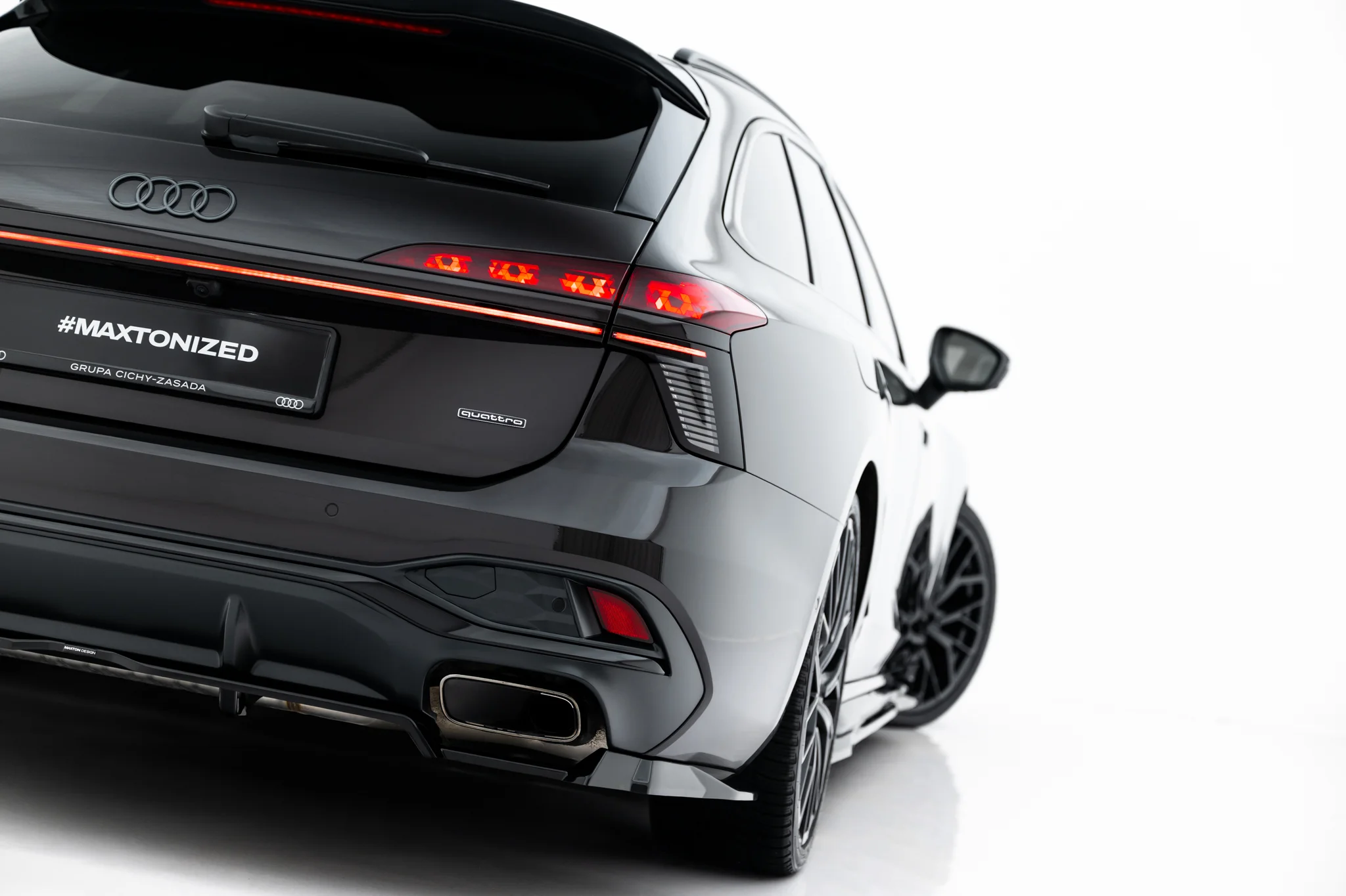 REAR SPLITTER (WITH VERTICAL BARS) V.3 SUITABLE FOR AUDI A6 S-LINE C9 – MAXTON DESIGN - 2