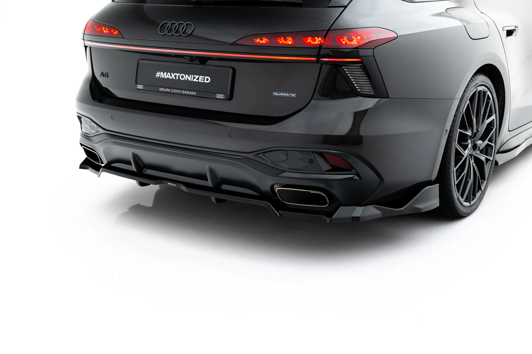 REAR SPLITTER (WITH VERTICAL BARS) V.4 SUITABLE FOR AUDI A6 S-LINE C9 – MAXTON DESIGN - 6