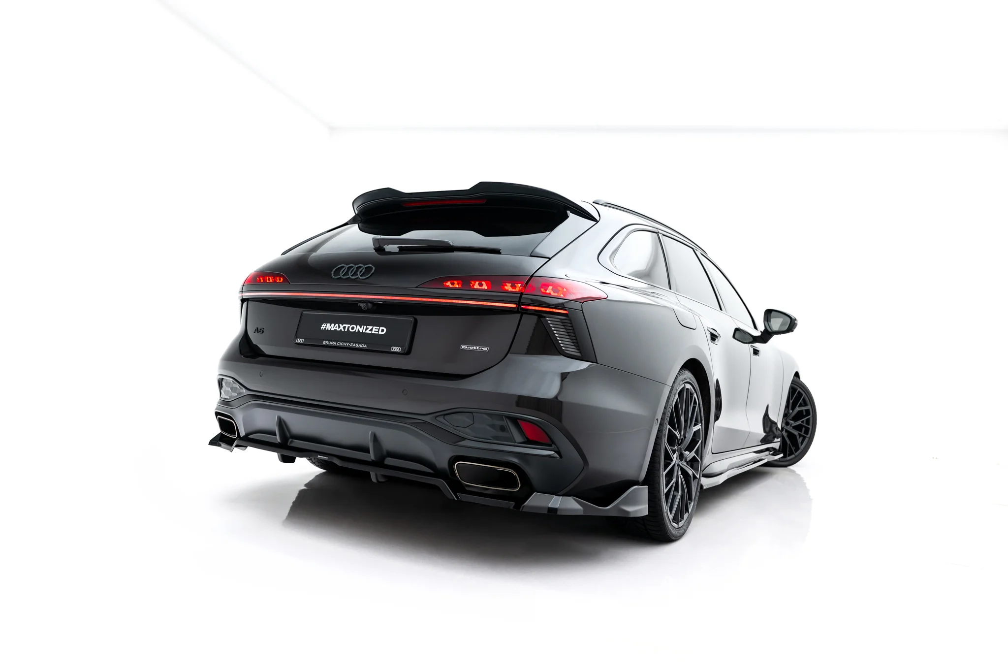 REAR SPLITTER (WITH VERTICAL BARS) V.4 SUITABLE FOR AUDI A6 S-LINE C9 – MAXTON DESIGN - 5