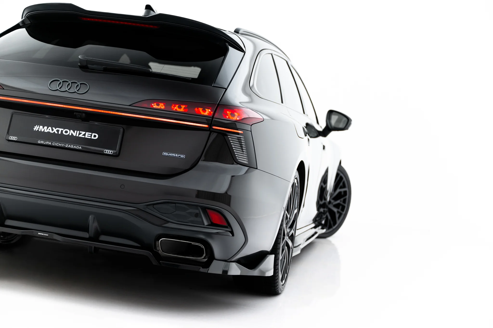 REAR SPLITTER (WITH VERTICAL BARS) V.4 SUITABLE FOR AUDI A6 S-LINE C9 – MAXTON DESIGN - 2
