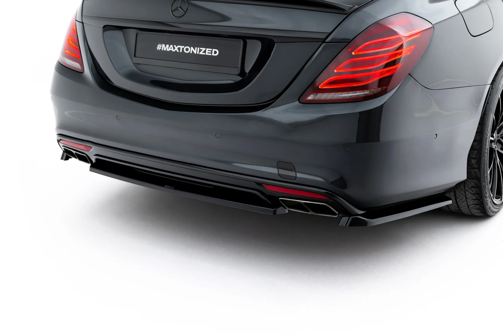 REAR SPLITTER V.2 SUITABLE FOR MERCEDES-BENZ S AMG-LINE W222 – MAXTON DESIGN - 5