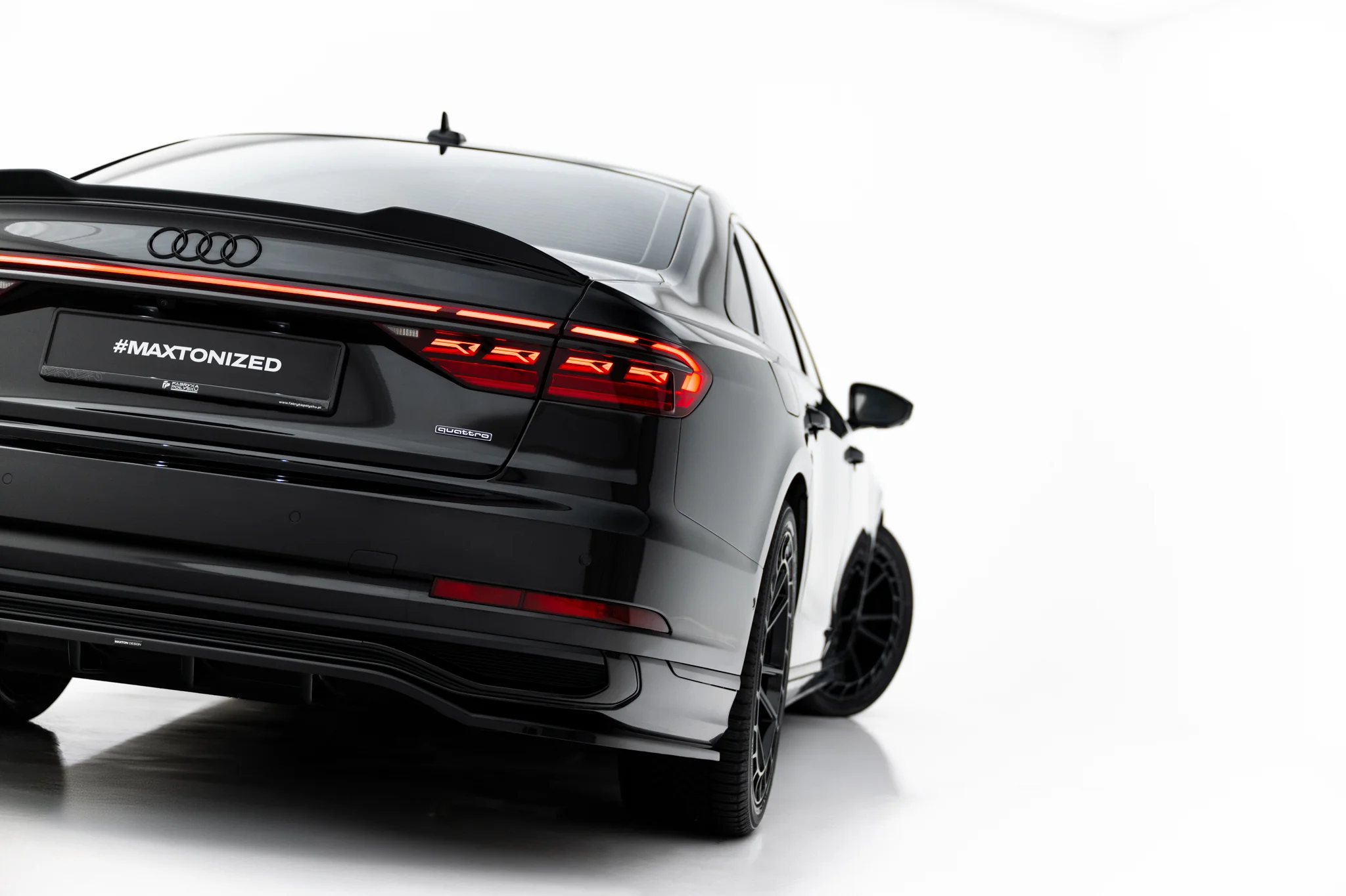 REAR SPLITTER (WITH VERTICAL BARS) SUITABLE FOR AUDI A8 S-LINE LONG D5 FACELIFT – MAXTON DESIGN - 5