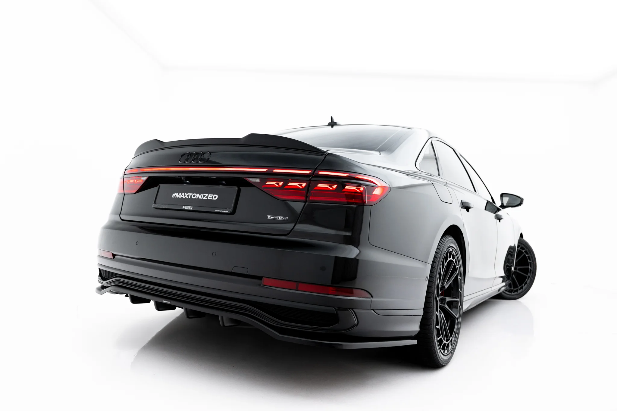 REAR SPLITTER (WITH VERTICAL BARS) SUITABLE FOR AUDI A8 S-LINE LONG D5 FACELIFT – MAXTON DESIGN - 6