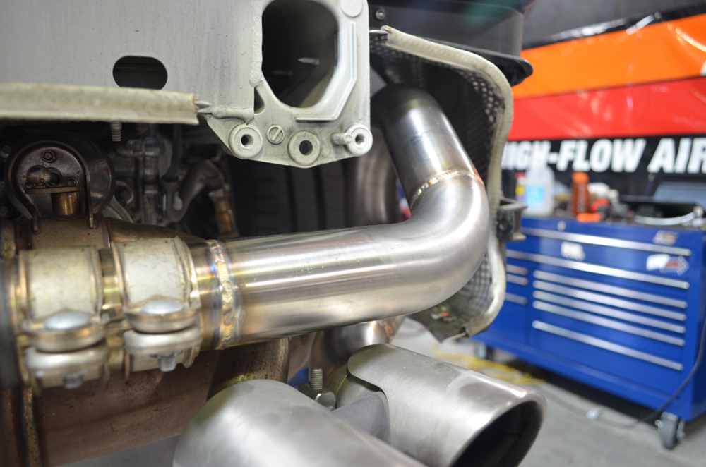 AGENCY POWER SECONDARY MUFFLER BYPASS PIPES PORSCHE 991 CARRERA S 12-15 - 4