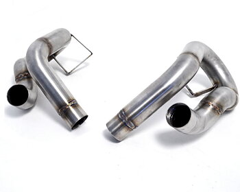 AGENCY POWER SECONDARY MUFFLER BYPASS PIPES PORSCHE 991 CARRERA S 12-15