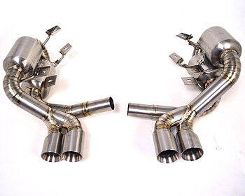 AGENCY POWER TITANIUM EXHAUST SYSTEM WITH QUAD TIPS PORSCHE 997 CARRERA 05-08