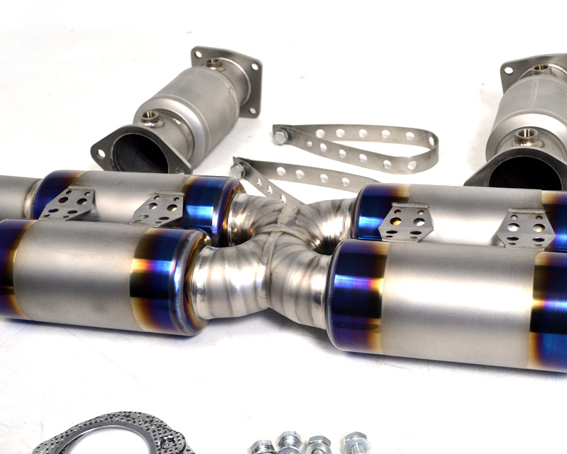 AGENCY POWER COLORED TITANIUM X-PIPE EXHAUST MUFFLER SYSTEM PORSCHE 996 TURBO 01-05 - 3